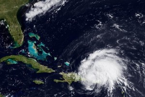 Hurricane Irene approaches The Bahamas